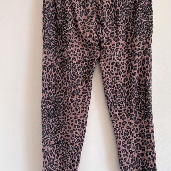 Michael Stars NEW Woodchip Leopard Berkley Drawstring Pocket Joggers Women $128 - Picture 6 of 8